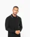 K280 - Heren polo van piquétricot met lange mouwen Black / Light Grey / White