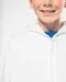 K455 - Kinder sweatvest met capuchon White