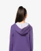 K453 - Kinder Sweater met gecontrasteerde capuchon Black / Red