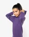 K453 - Kinder Sweater met gecontrasteerde capuchon Black / Red