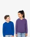 K453 - Kinder Sweater met gecontrasteerde capuchon Black / Red