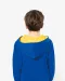 K453 - Kinder Sweater met gecontrasteerde capuchon Black / Red