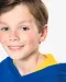 K453 - Kinder Sweater met gecontrasteerde capuchon Black / Red