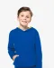 K453 - Kinder Sweater met gecontrasteerde capuchon Black / Red