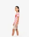 K379 - Gestreept T-shirt met zak en korte mouwen kids White / Navy Stripes