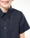K520 - Kinder poplin overhemd korte mouwen White