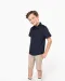 K520 - Kinder poplin overhemd korte mouwen White