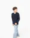 K9109 - Trui met V-hals kind Grey Melange