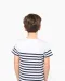 K3035 - Matrozenshirt ronde hals Bio kind Navy / White Stripes