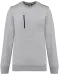 WK403 - Day To Day sweater zakje met contrasterende rits Oxford Grey / Black