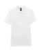 GI64800L - Damespolo Softstyle Dubbele piqué White