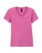 GI64V00L - Softstyle® Fitted Ladies' V-neck T-shirt Azalea