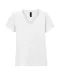 GI64V00L - Softstyle® Fitted Ladies' V-neck T-shirt White