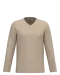 K358 - T-shirt V-hals lange mouwen Light Sand
