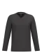 K358 - T-shirt V-hals lange mouwen Dark Grey