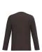 K358 - T-shirt V-hals lange mouwen Chocolate