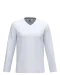 K358 - T-shirt V-hals lange mouwen White