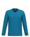 K358 - T-shirt V-hals lange mouwen Tropical Blue