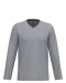 K358 - T-shirt V-hals lange mouwen Oxford Grey