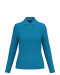 K244 - Damespolo lange mouwen Tropical Blue