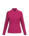 K244 - Damespolo lange mouwen Fuchsia