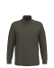 K478 - Sweater met ritskraag Dark Khaki