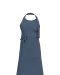 K8007 - Schort met zak van biologisch katoen Deep Blue