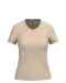 K381 - Dames T-shirt V-hals Korte Mouwen Light Sand