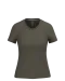 K381 - Dames T-shirt V-hals Korte Mouwen Dark Khaki