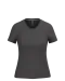 K381 - Dames T-shirt V-hals Korte Mouwen Dark Grey