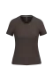 K381 - Dames T-shirt V-hals Korte Mouwen Chocolate