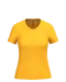K381 - Dames T-shirt v-hals met korte mouwen Yellow