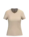 K381 - Dames T-shirt v-hals met korte mouwen Light Sand