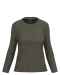 K383 - Dames T-shirt ronde hals lange mouwen Dark Khaki