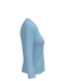 K382 - Dames T-shirt V-hals lange mouwen Sky Blue
