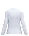 K382 - Dames T-shirt V-hals lange mouwen White