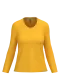 K382 - Dames T-shirt V-hals lange mouwen Yellow