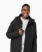 K656 - Parka met afneembare capuchon Black