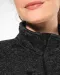 K9107 - Heather damesvest met rits Dark Grey Melange