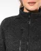 K9107 - Heather damesvest met rits Dark Grey Melange