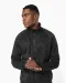 K9106 - Heather herenvest met rits Dark Grey Melange