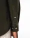 K599 - Heren overhemd met lange mouwen in ribfluweel Washed Brandy