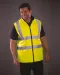 YHV008F - Omkeerbare fleece veiligheidsbodywarmer Hi Vis Orange