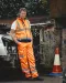 YHV018T - Hi-Vis cargo broek Hi Vis Orange