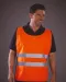 YHVJ269 - Veiligheidshesje met 2 banden Hi Vis Orange