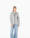 K438 - Licht katoenen sweatvest met capuchon Black