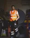 YHVW120 - Hoge zichtbaarheid hesje van gerecycleerd gaas Hi Vis Yellow