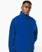 K917 - Microfleece met rits en raglanmouwen heren Black