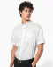 K539 - Heren non-iron micro sergé overhemd korte mouwen White