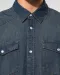 K519 - Heren denim overhemd lange mouwen Blue Jean